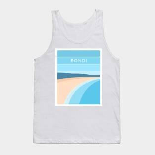 Bondi Beach, Australia in Blue Tank Top